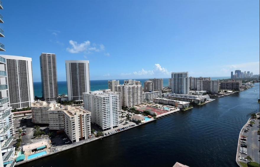 Miami Beach Studio Amazing Views 405B Hallandale Beach Bagian luar foto